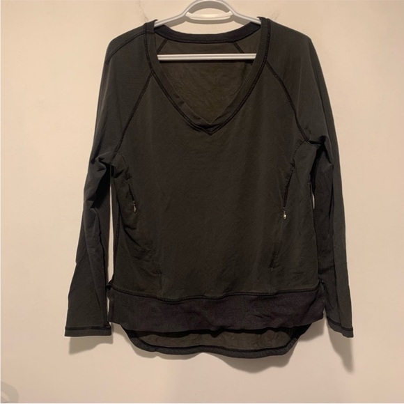 Lululemon After Asana Pullover Telemark Print Black / Black Size 8 - Picture 3 of 11